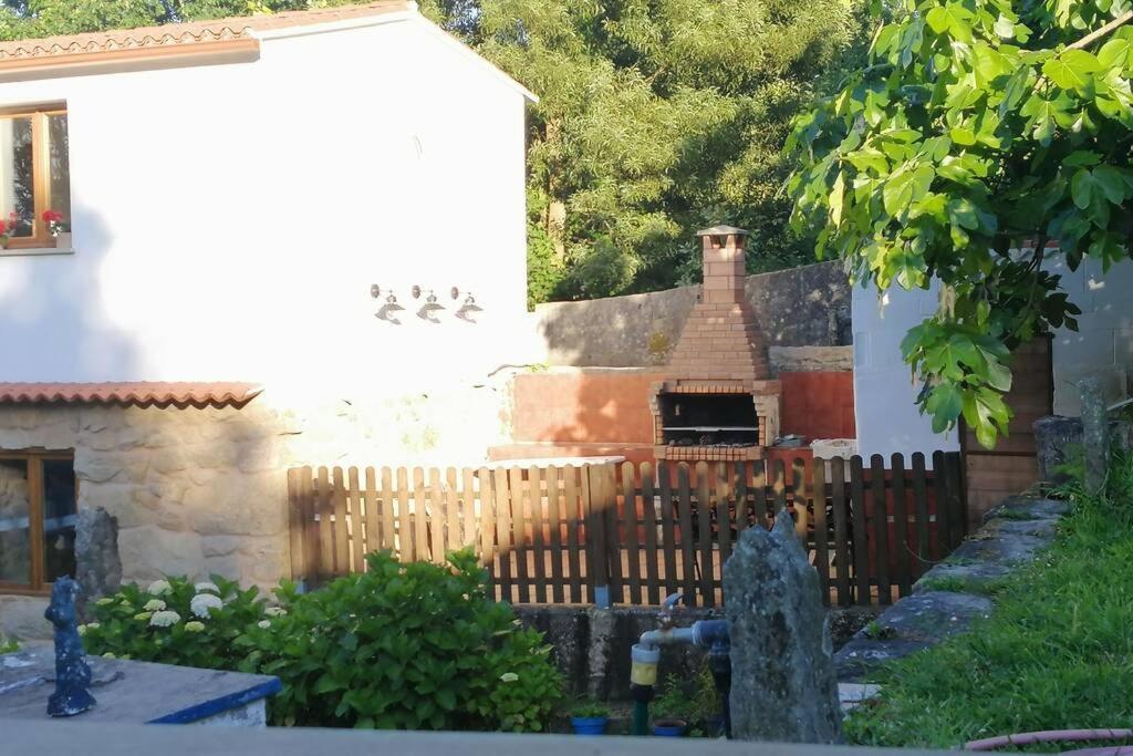 Villa Abad, finca rústica con casa y piscina Marín Exterior foto